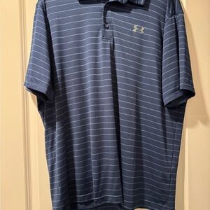 Under Armour Men's Navy Striped Polo